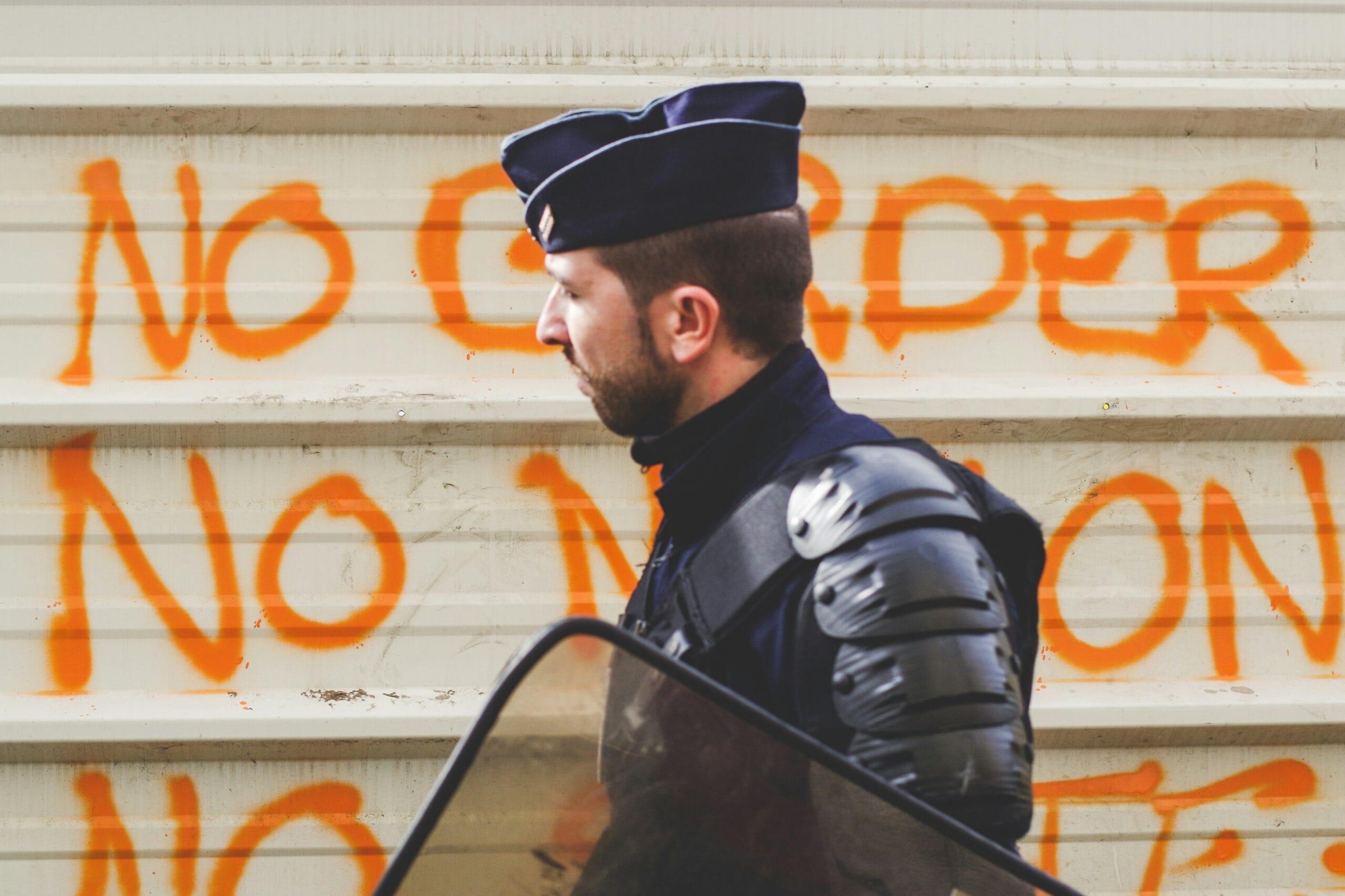 man wearing police uniform