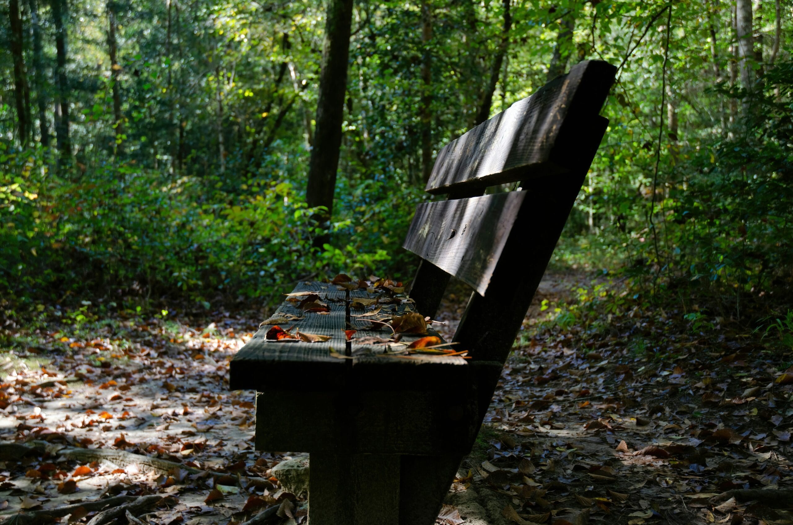 brown wooden table with fire woods